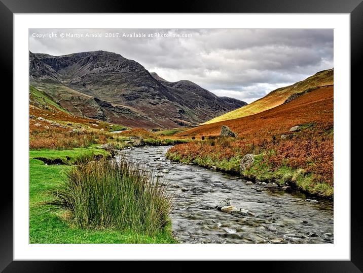 Honister Pass Lake District Framed Mounted Print by Martyn Arnold