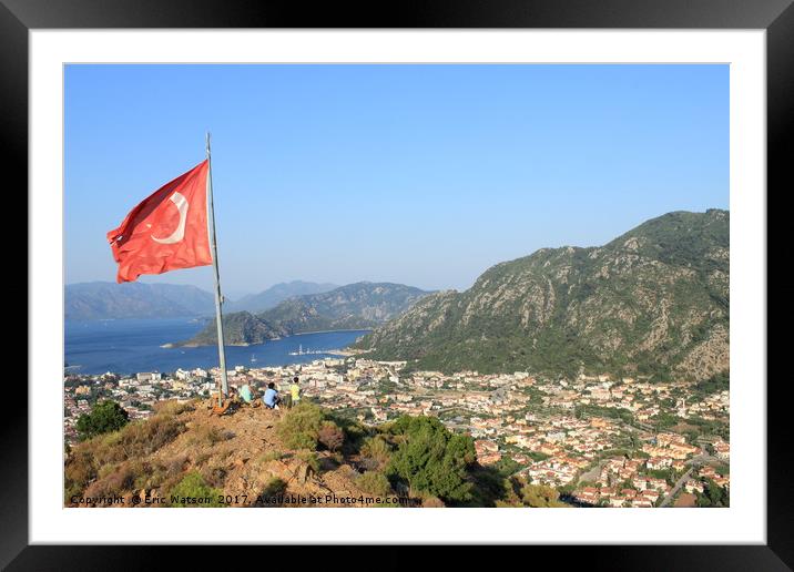 Icmeler,Turkey Framed Mounted Print by Eric Watson