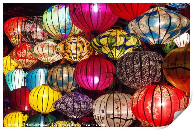 Luminous Lanterns of Hoi An Print by Hannah Hopton