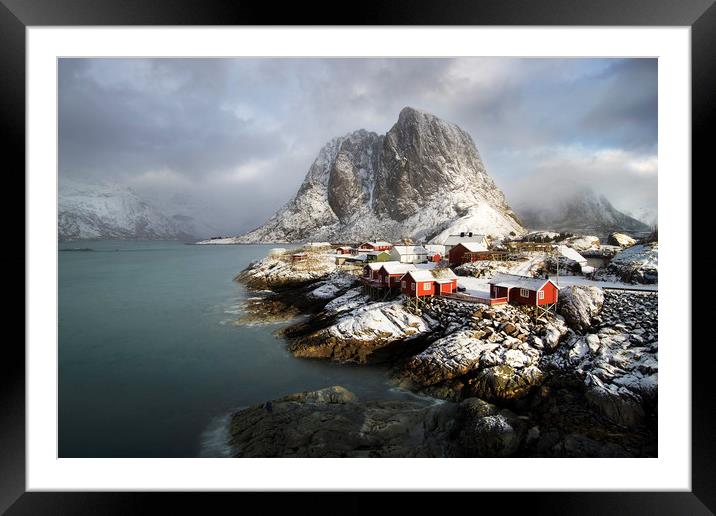 Hamnoy Light Framed Mounted Print by Dave Wragg