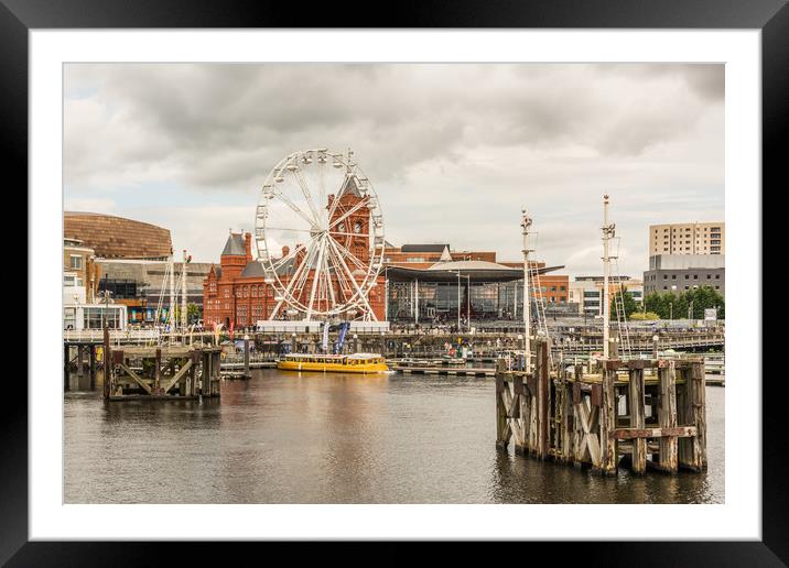 Ferris Wheel At The Bay Framed Mounted Print by Steve Purnell