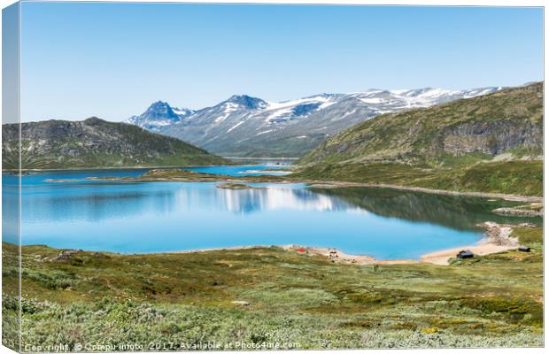 lake in national park in norway Canvas Print by Chris Willemsen