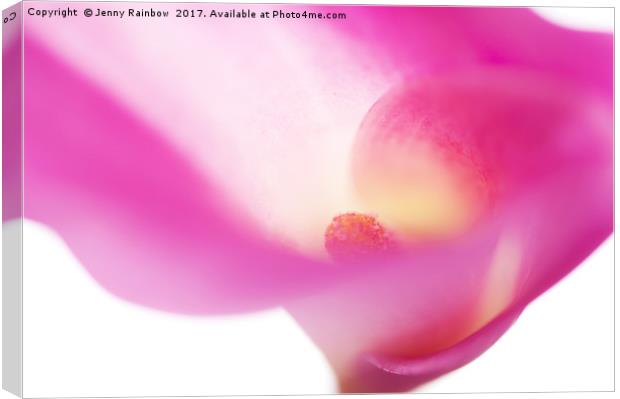Passion for Flowers. Pink Veil Canvas Print by Jenny Rainbow