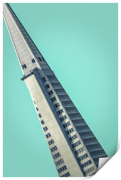 San Francisco Skyscraper Design Print by Mr Doomits