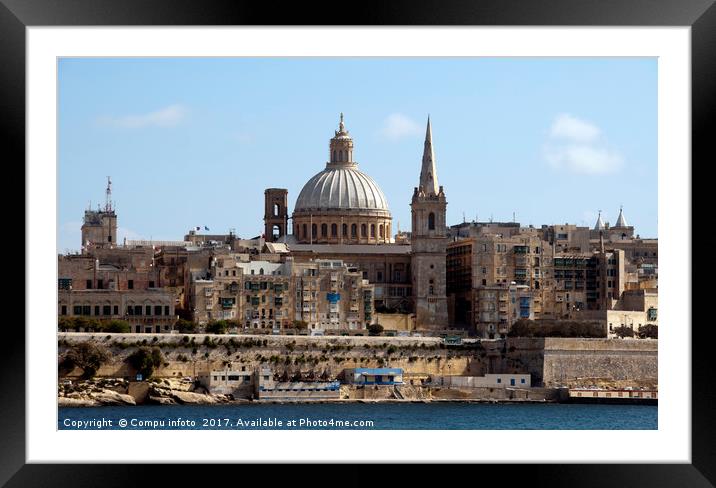 old valetta city Framed Mounted Print by Chris Willemsen
