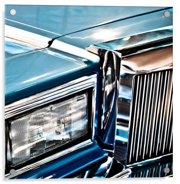 Luxury USA Car Acrylic by Mr Doomits