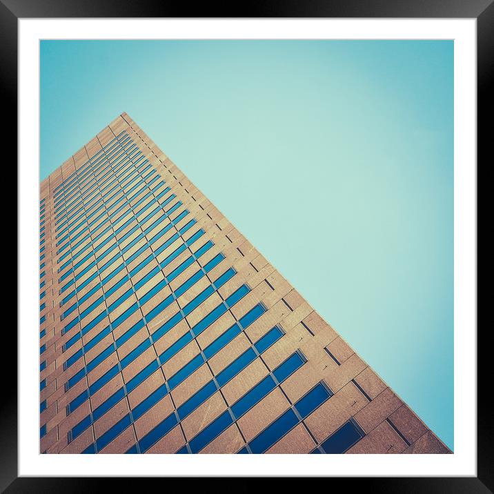 Diagonal Architecture Abstract Framed Mounted Print by Mr Doomits