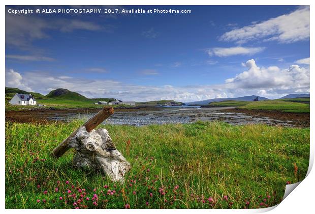 Canna Bay, Isle of Canna, Scotland Print by ALBA PHOTOGRAPHY