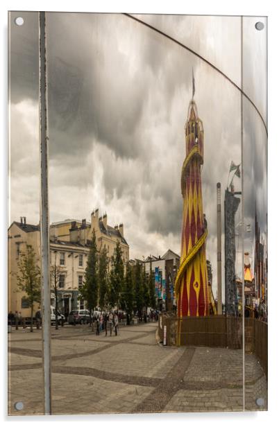 Fairground Reflection Acrylic by Steve Purnell