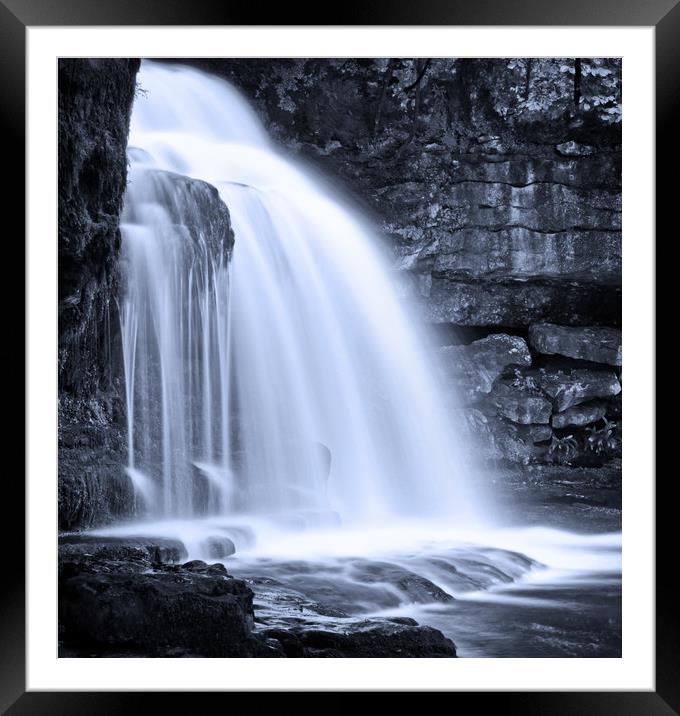 The force of Cauldron Falls Framed Mounted Print by David McCulloch