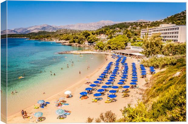 Beautiful Beaches on Kefalonia Island Canvas Print by Naylor's Photography