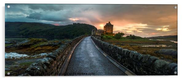 Eilean Donan Castle Acrylic by David Hirst