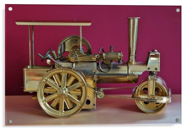 Model Steam-Roller                                Acrylic by John Iddles