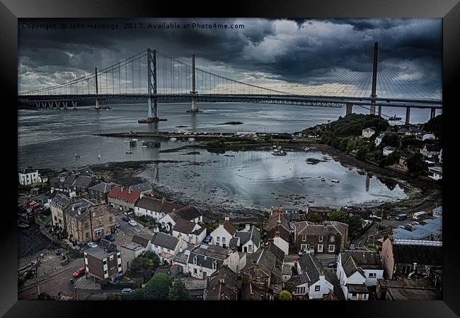 Iconic Bridges of Forth Framed Print by John Hastings