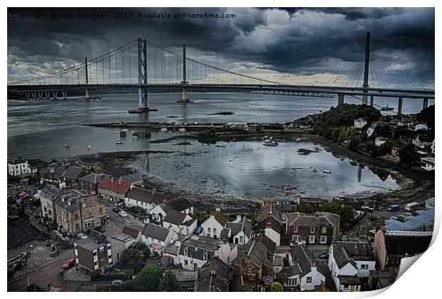 Iconic Bridges of Forth Print by John Hastings