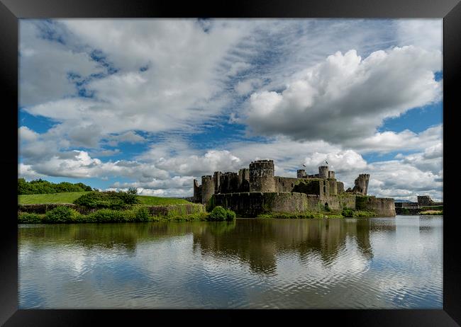 Caerphilly Castle Framed Print by Andrew Richards