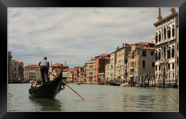 Grand canal Venice  Framed Print by Paul Fine