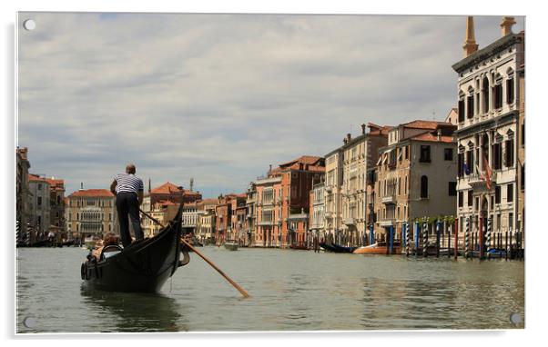 Grand canal Venice  Acrylic by Paul Fine