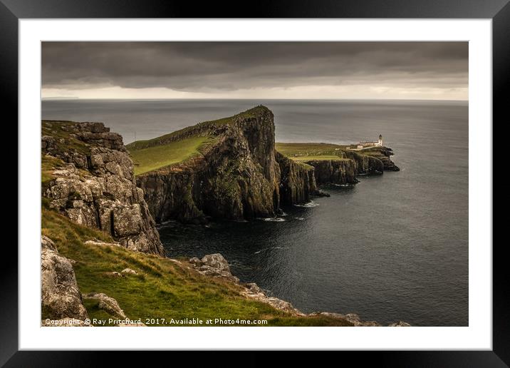 Neist Point Lighthouse Framed Mounted Print by Ray Pritchard