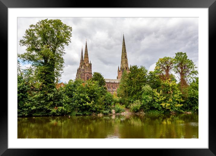 Lichfield Cathedral Framed Mounted Print by Nick Rowland