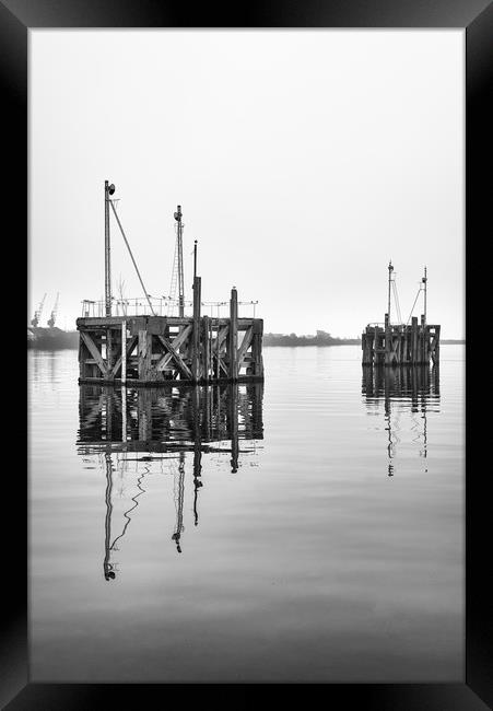 Cardiff Bay reflections Framed Print by Andrew Richards