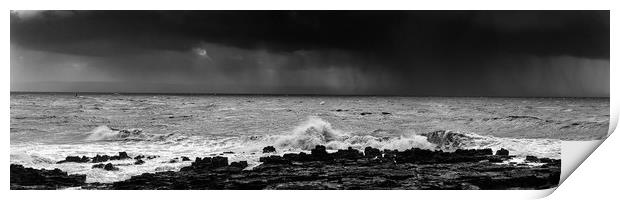 Porthcawl storm Print by Andrew Richards