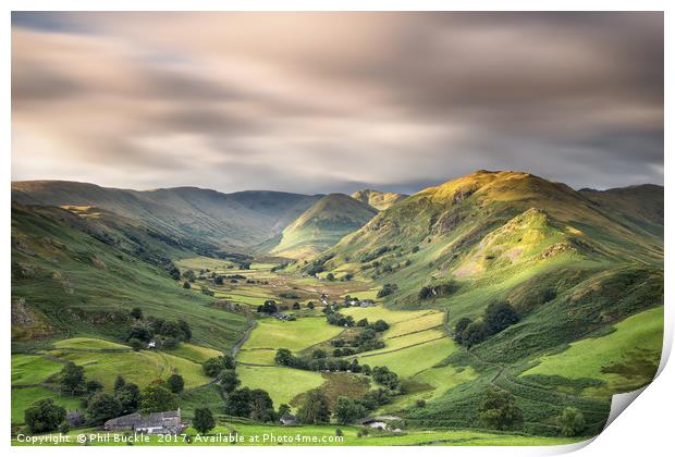 Martindale Valley Light Print by Phil Buckle