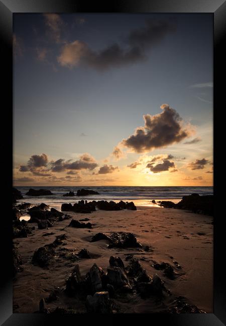 Majestic Sunset View at Croyde Bay Framed Print by Dave Wilkinson North Devon Ph
