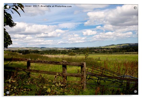 Rural Northumberland Acrylic by Jim Jones