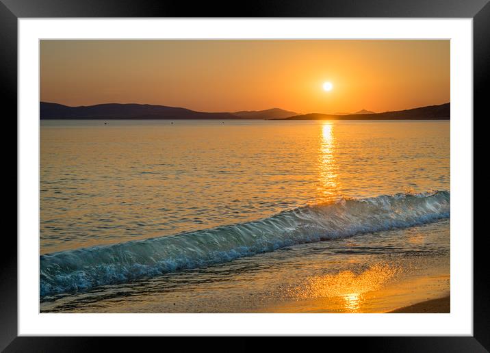 Agia Anna Sunset  Framed Mounted Print by Naylor's Photography