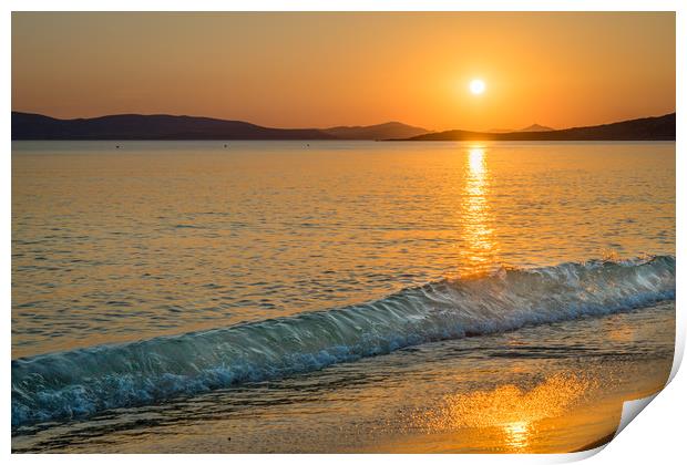 Agia Anna Sunset  Print by Naylor's Photography