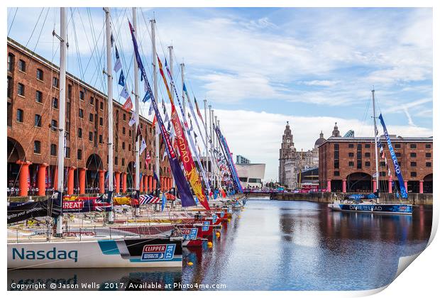 Dare to lead leaves its mooring in Liverpool Print by Jason Wells