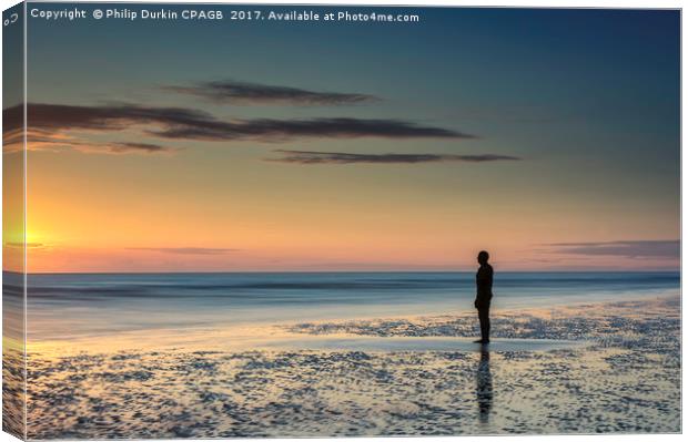 Crosby Beach Sunset Canvas Print by Phil Durkin DPAGB BPE4