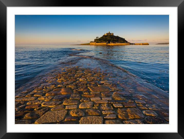 Classic Saint Michael's Mount Framed Mounted Print by Michael Brookes