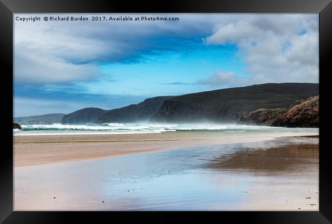 Sandwood Bay Framed Print by Richard Burdon