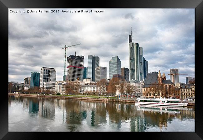 Frankfurt Waterfront Framed Print by Juha Remes