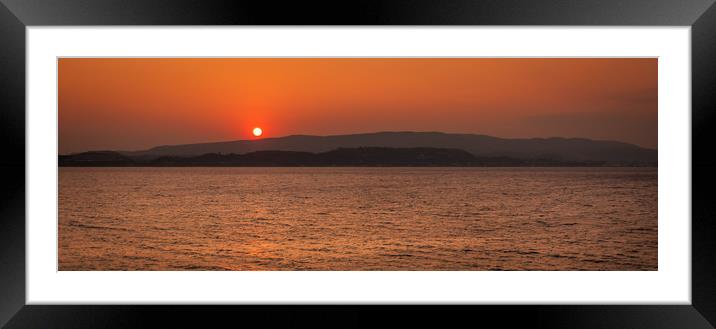 Sunset in Lassi Framed Mounted Print by Naylor's Photography
