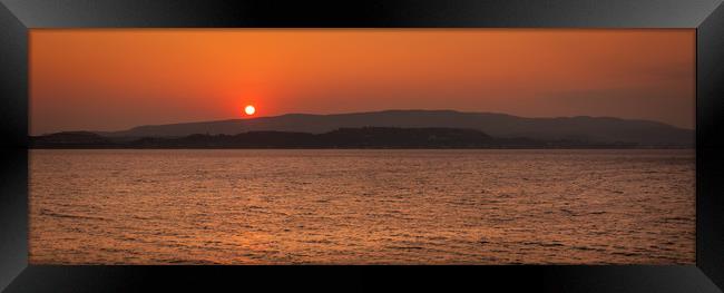 Sunset in Lassi Framed Print by Naylor's Photography