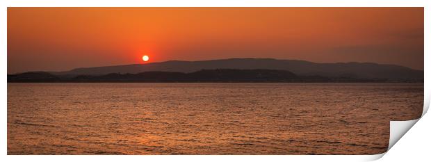 Sunset in Lassi Print by Naylor's Photography
