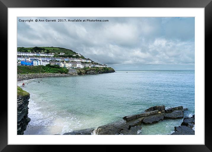 New Quay Wales  Framed Mounted Print by Ann Garrett