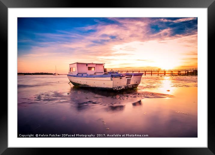 The Calm Sunset  Framed Mounted Print by Kelvin Futcher 2D Photography