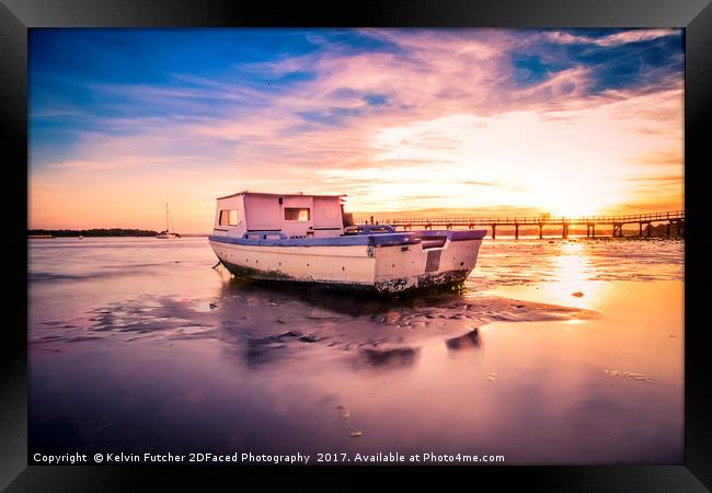 The Calm Sunset  Framed Print by Kelvin Futcher 2D Photography