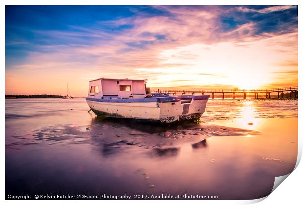 The Calm Sunset  Print by Kelvin Futcher 2D Photography