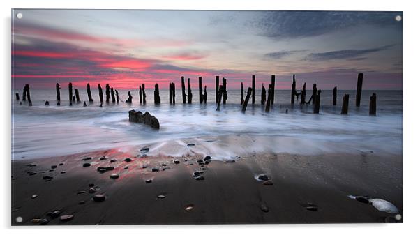 Spurn Head Beach Acrylic by Steve Glover