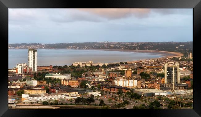 Swansea Bay South Wales Framed Print by Leighton Collins