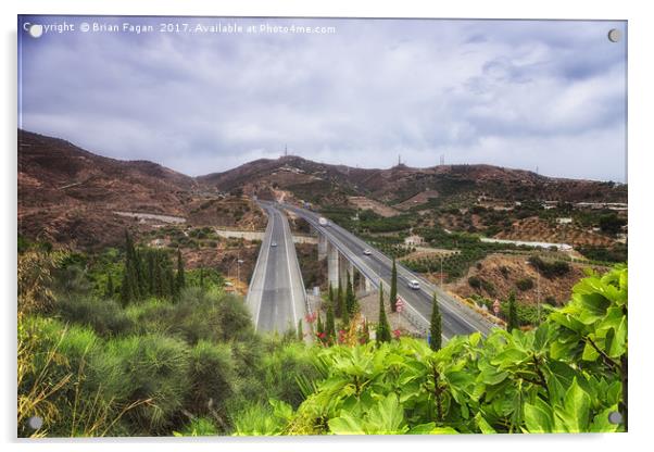 The road to nowhere Acrylic by Brian Fagan