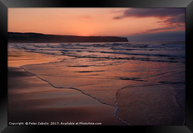 Approaching sunset Framed Print by Peter Zabulis