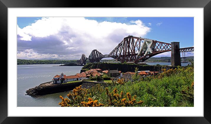 Forth Rail bridge, Queensferry, Scotland Framed Mounted Print by Linda More