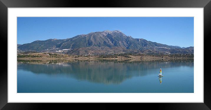 Maroma Panorama Framed Mounted Print by Gary Miles