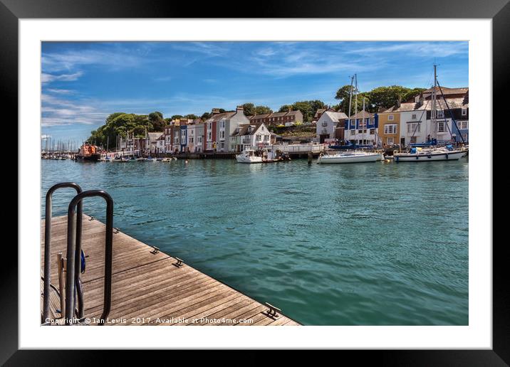 Weymouth Harbour Framed Mounted Print by Ian Lewis